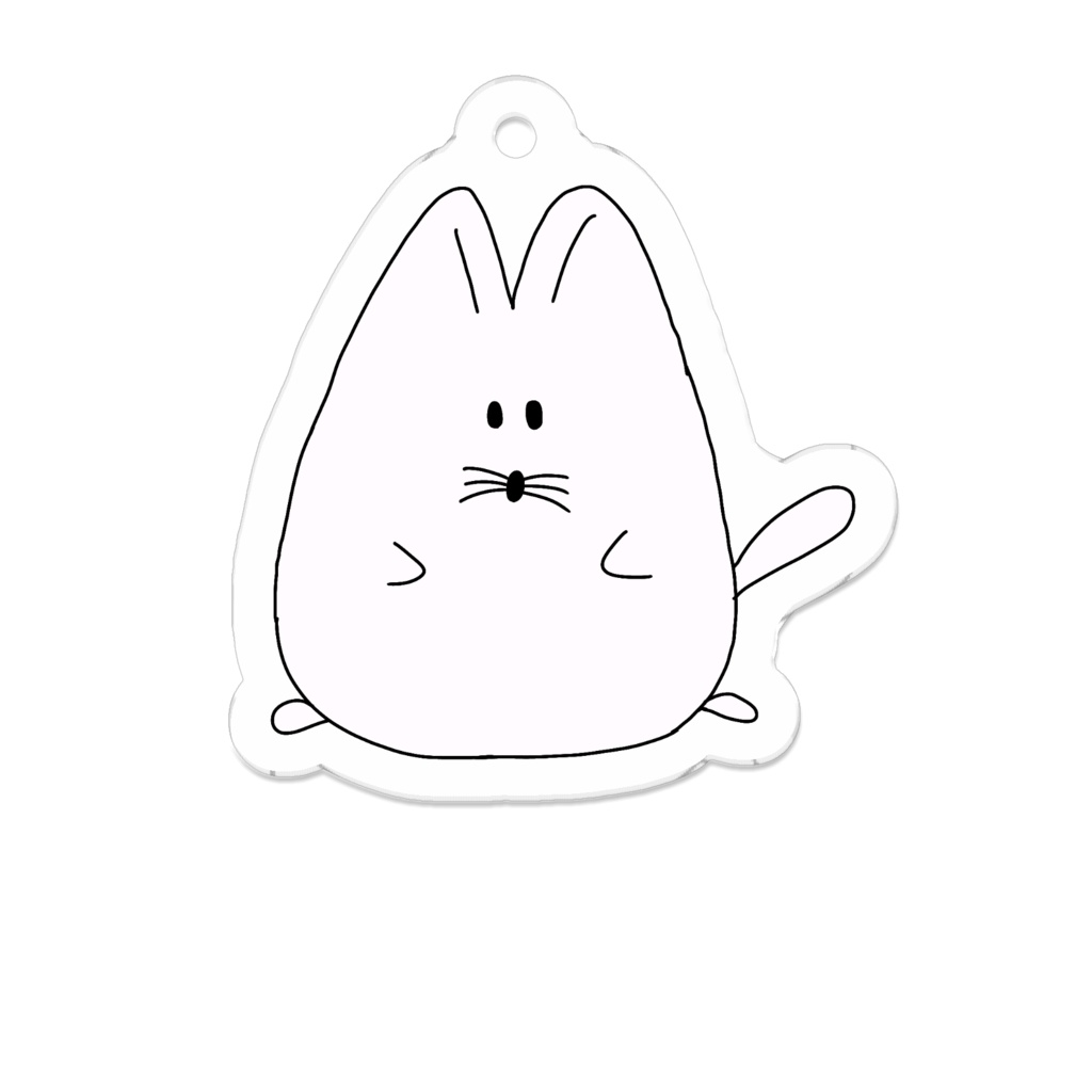 ねこうさぎキーホルダー