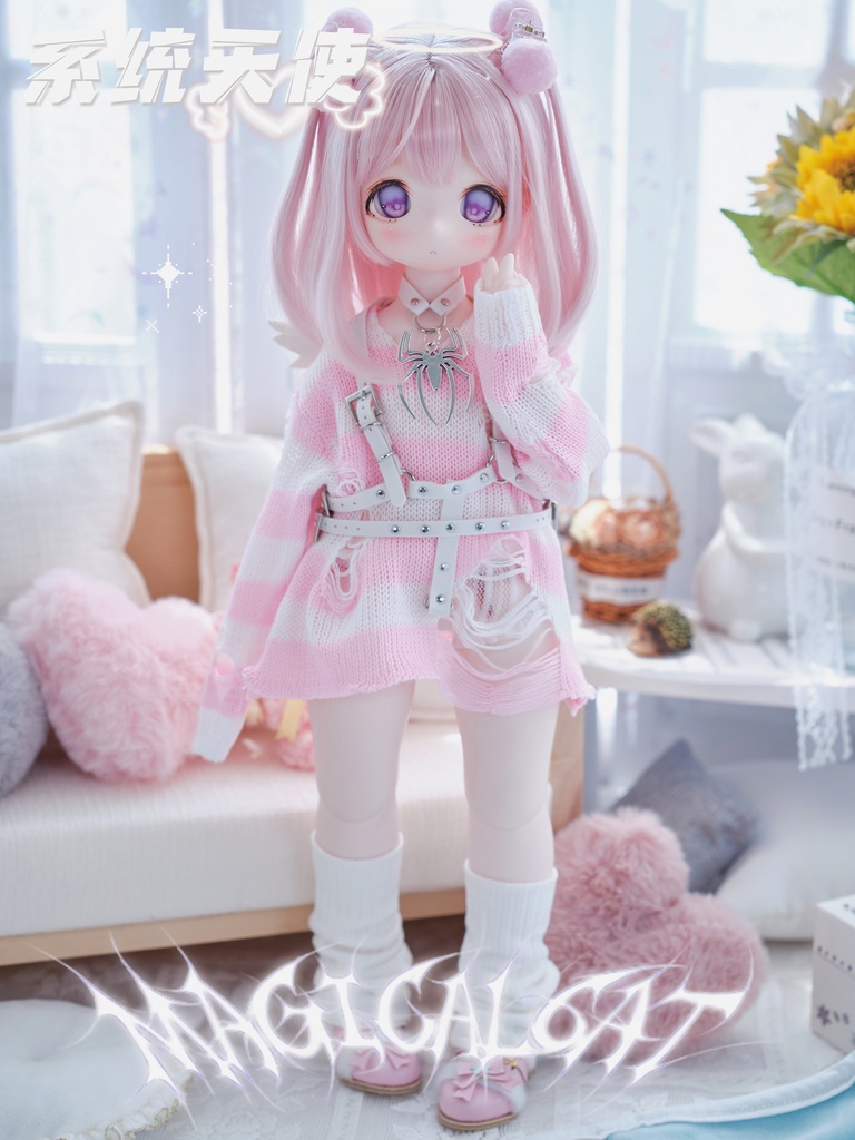 システムエンジェル・ベルト ベルト+子猫髪飾り+セーター(3点セット)
