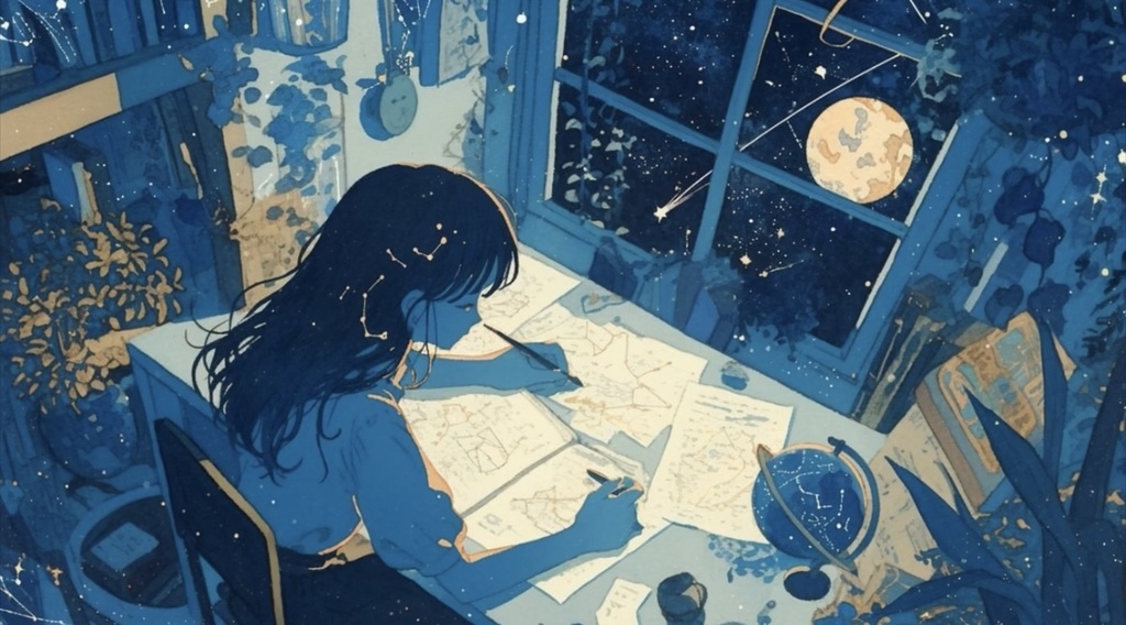 星空の明かりに