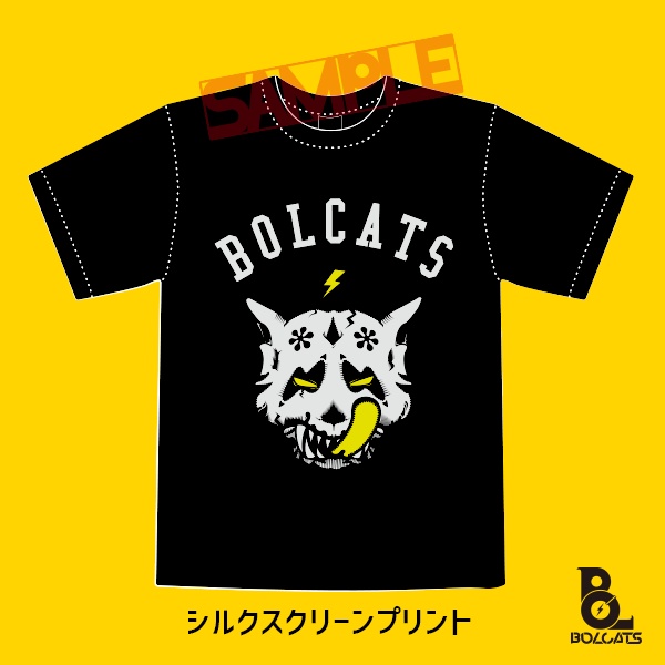 スカルレニィ_孔版２色刷Tシャツ