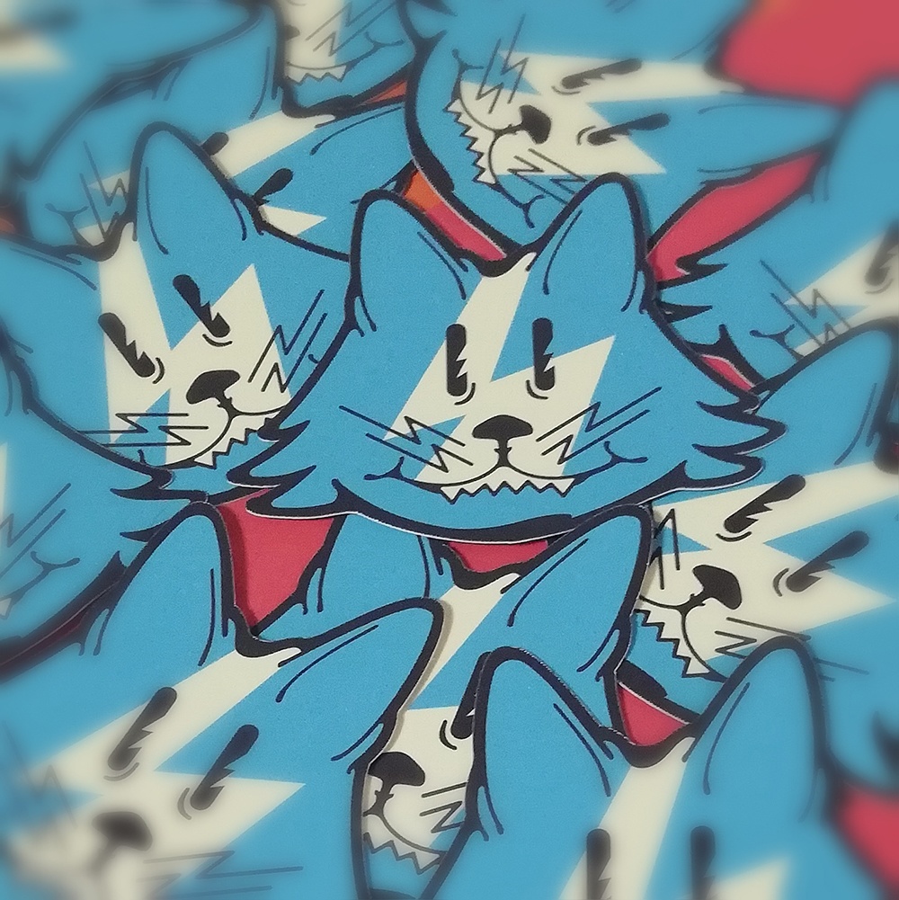 フルカラーステッカー_クラシックスマイル