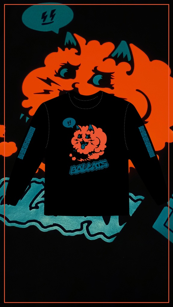 クラウディキャットtype-Ⓑ_ロングTシャツ