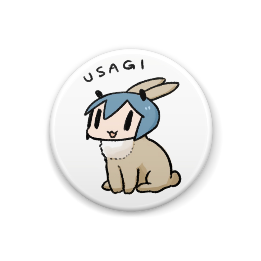 缶バッジ：うさぎ