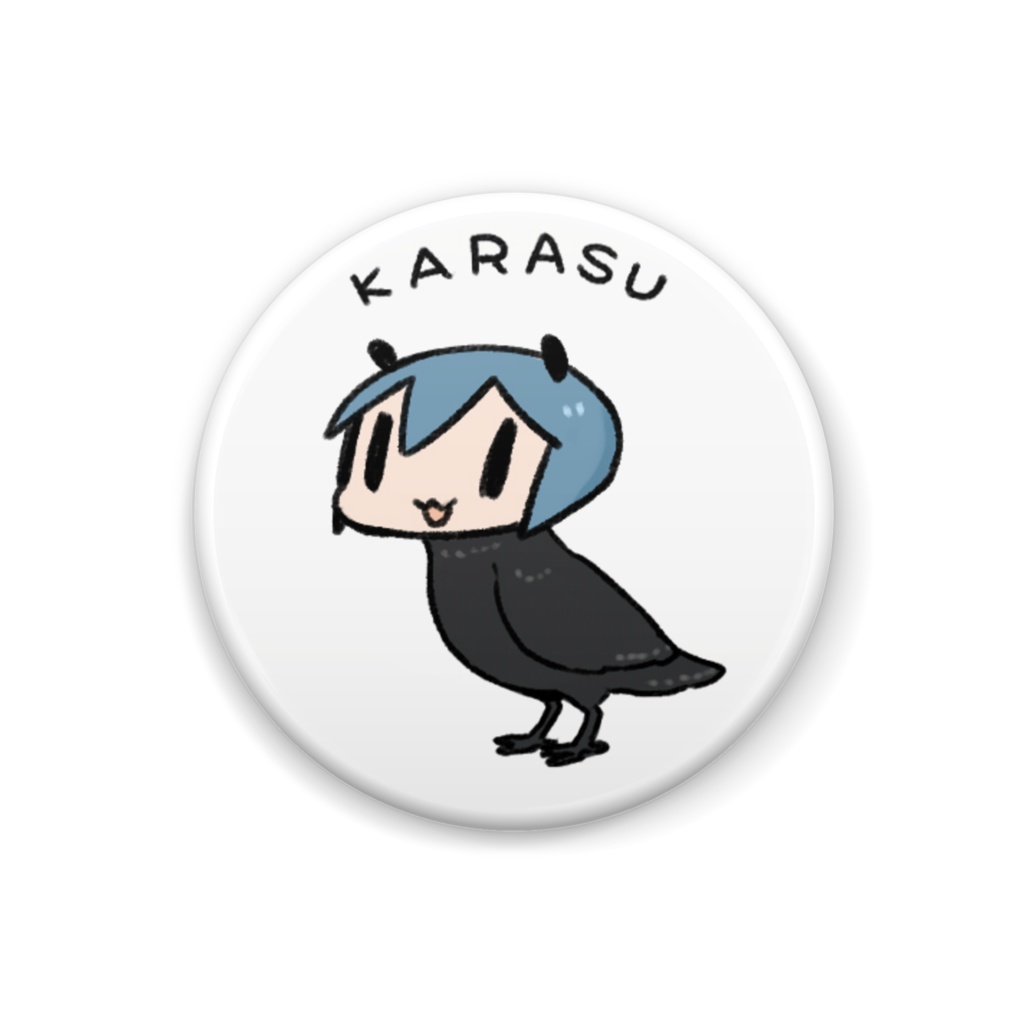 缶バッジ：カラス