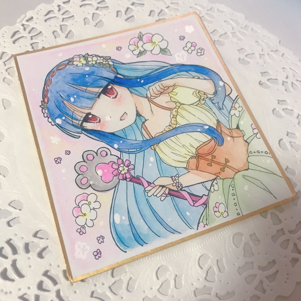 ねむりのしつじ イラストオーダー 夢絵 色紙 ねむりのしつじ様専用 イラストオーダー 夢絵 色紙