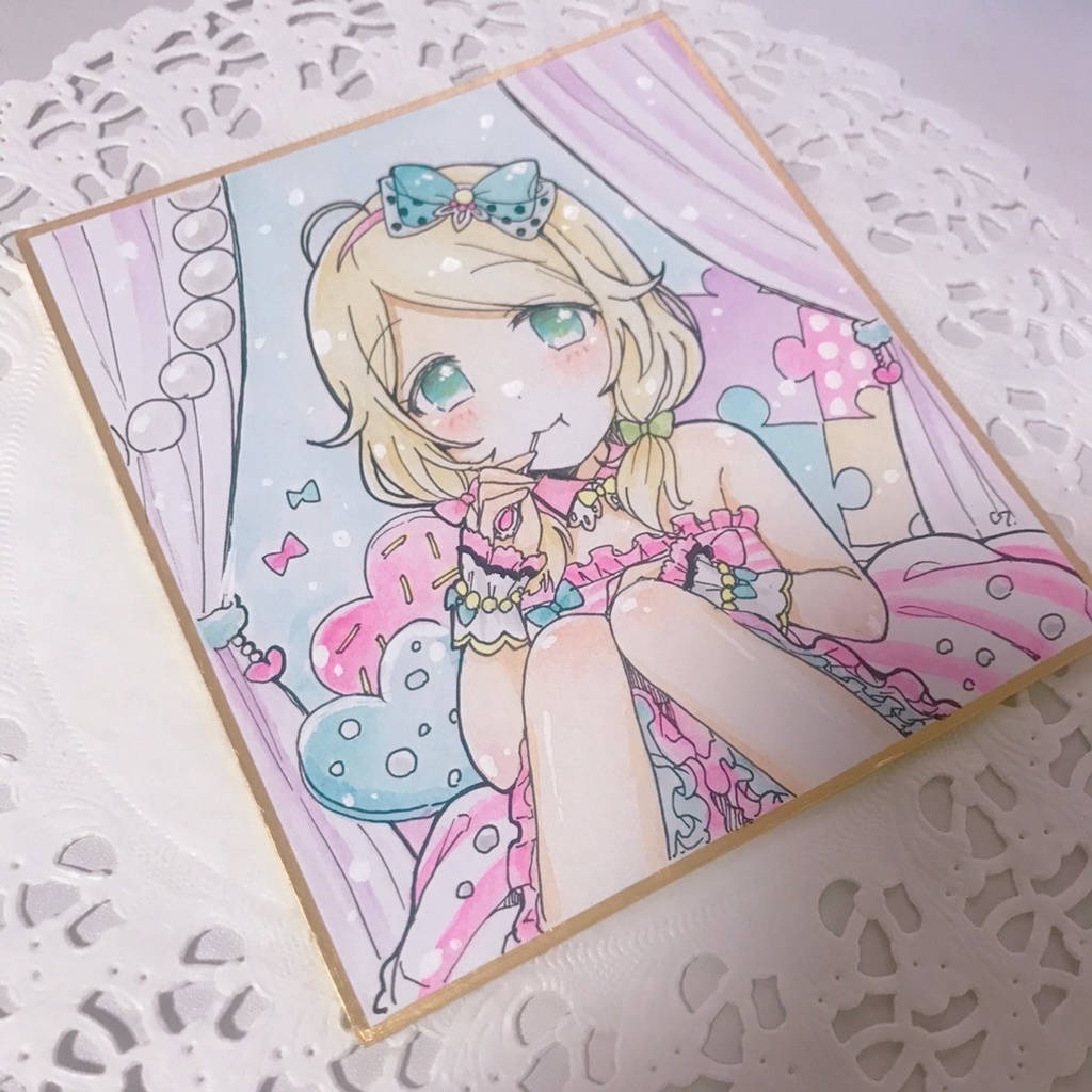 『スウィートフェアリー　遊佐こずえ』小色紙原画