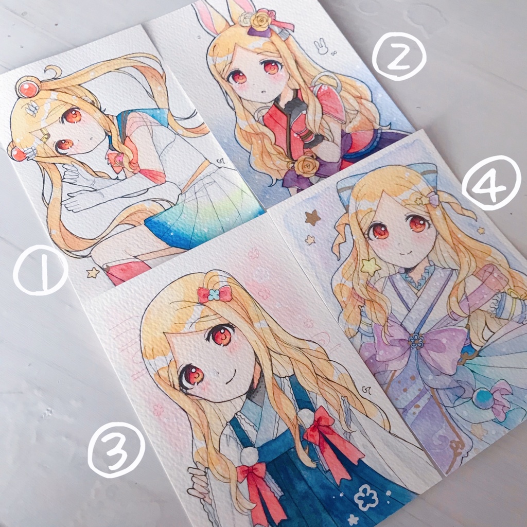 「色んな聖ちゃん」ポスカサイズ原画
