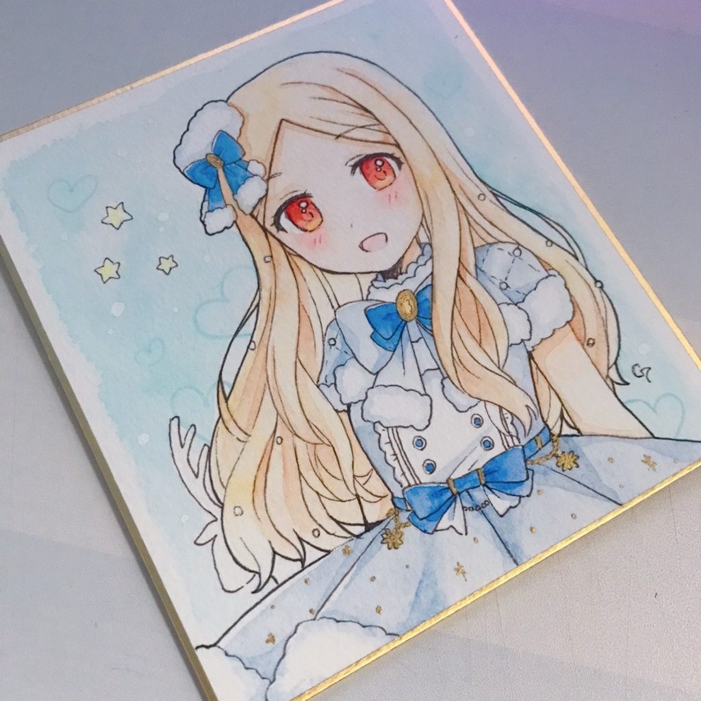祝ポプマス✧望月聖/小色紙原画