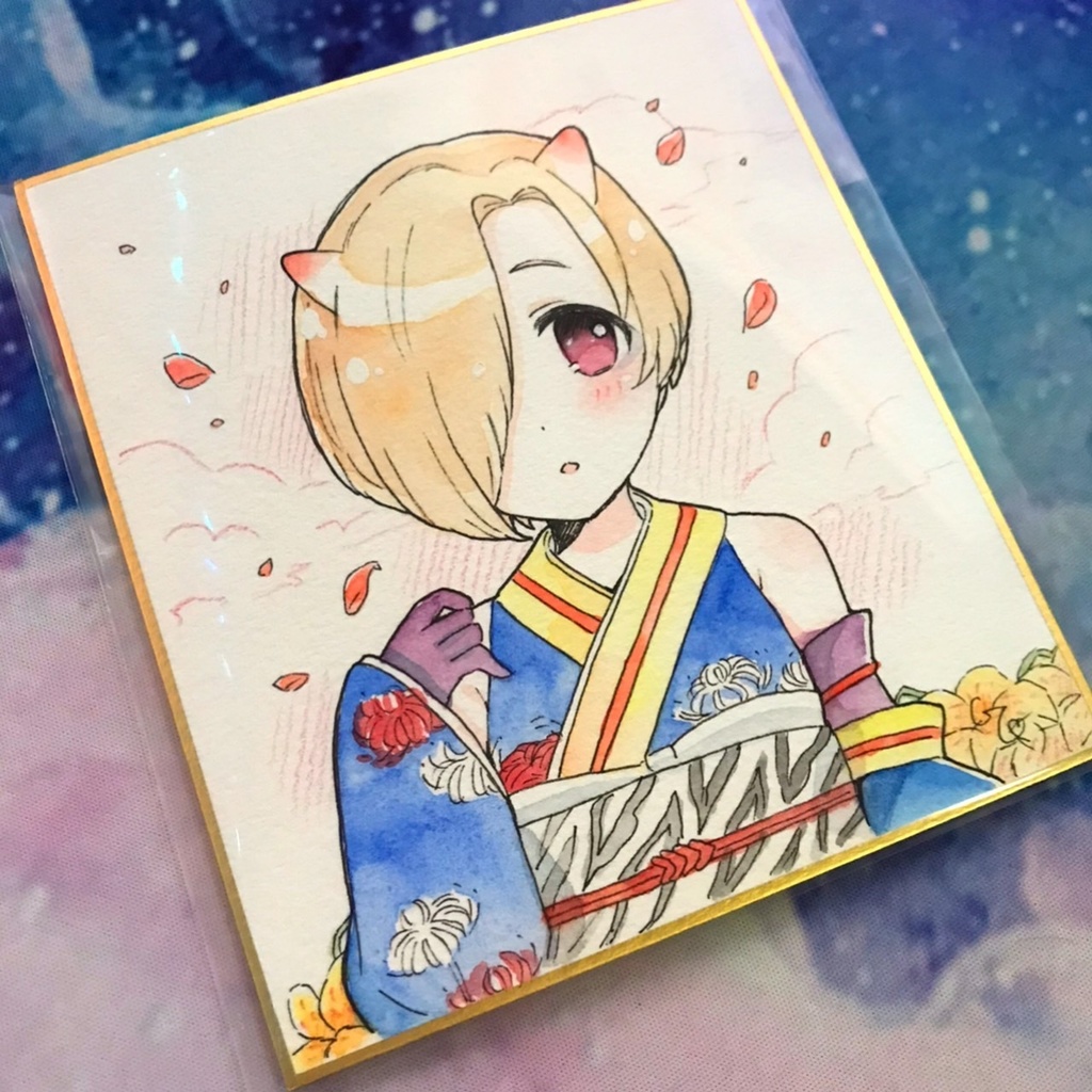 衣装交換♡小色紙原画(望月聖・白坂小梅・佐城雪美・古賀小春)