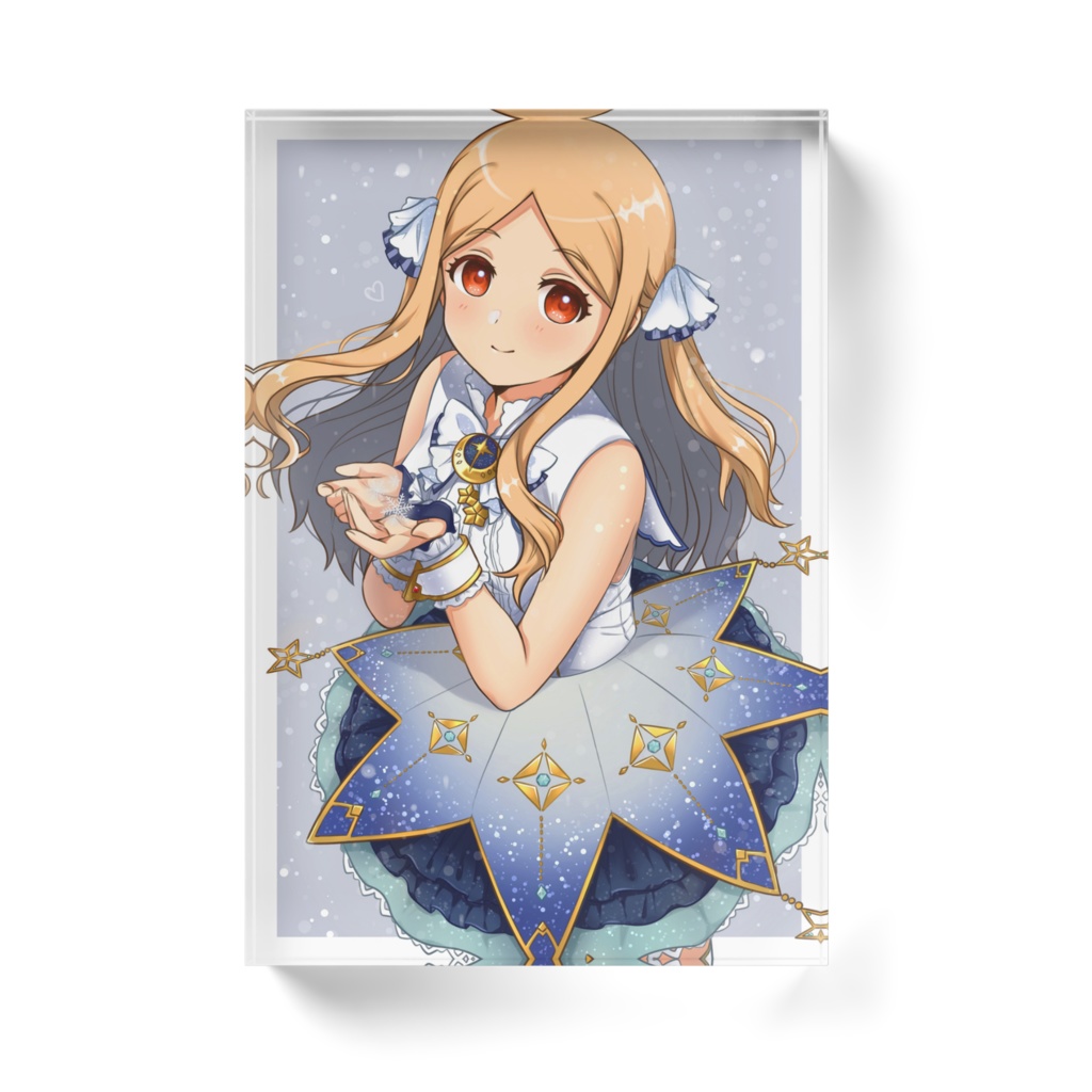 望月聖 白き細雪衣装 アクリルブロック