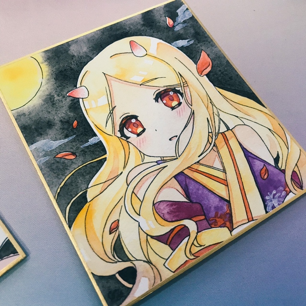 ♦望月聖/手書き水彩色紙♦