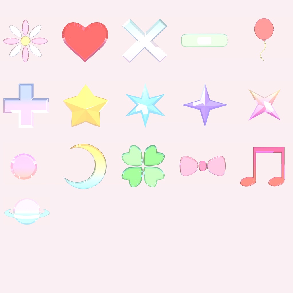 きらきらフェイスシール40枚セット!!