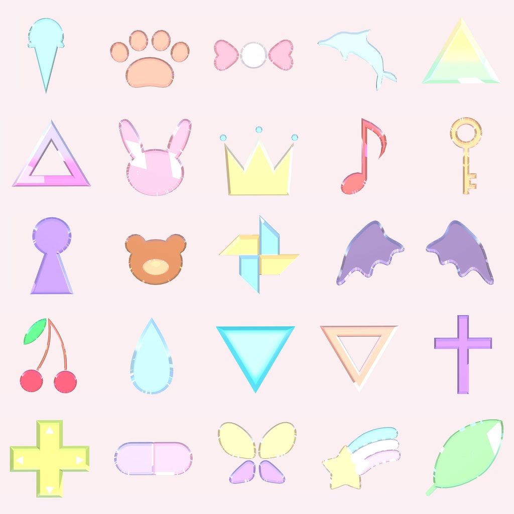 きらきらフェイスシール40枚セット!!