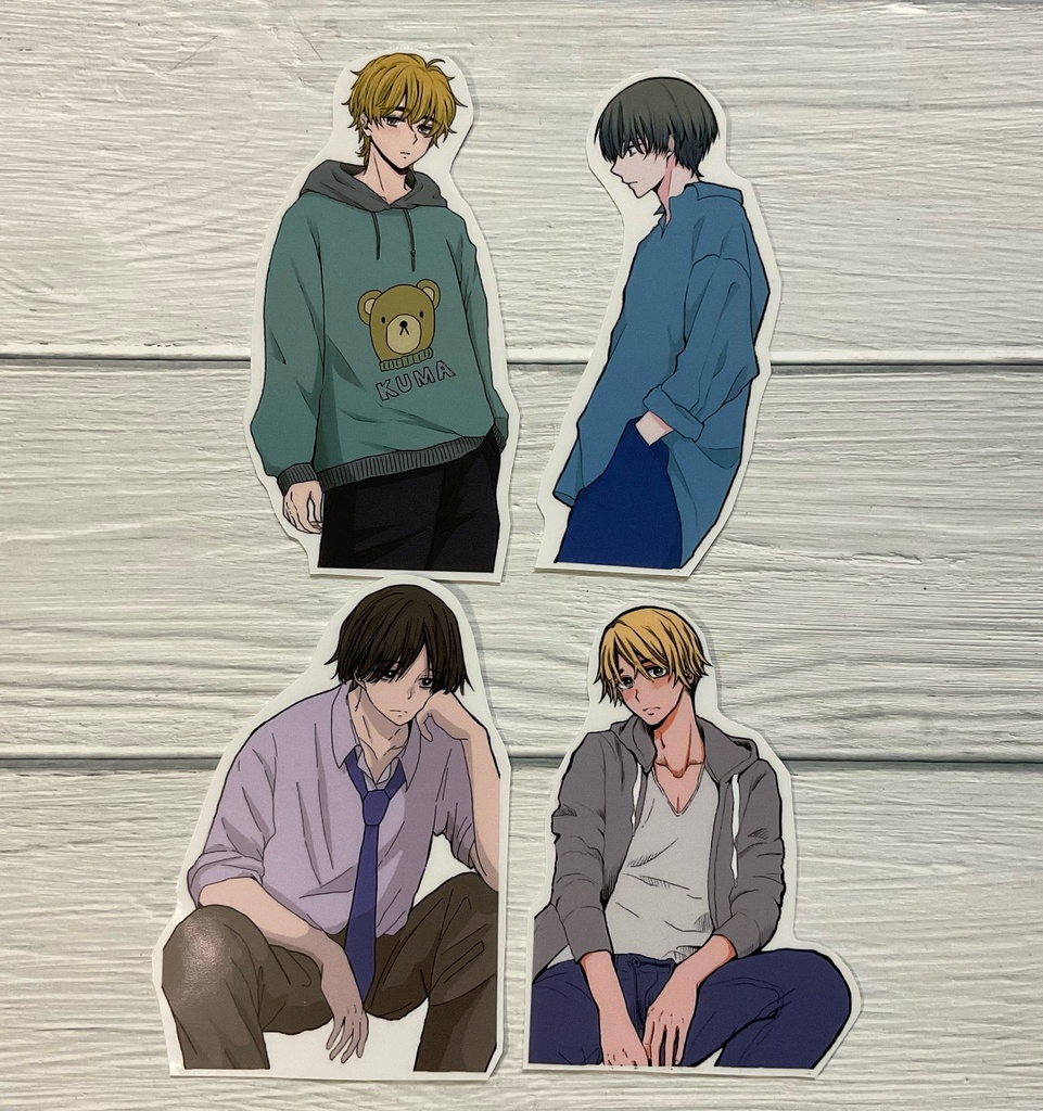 創作男子　クリアステッカーセット②