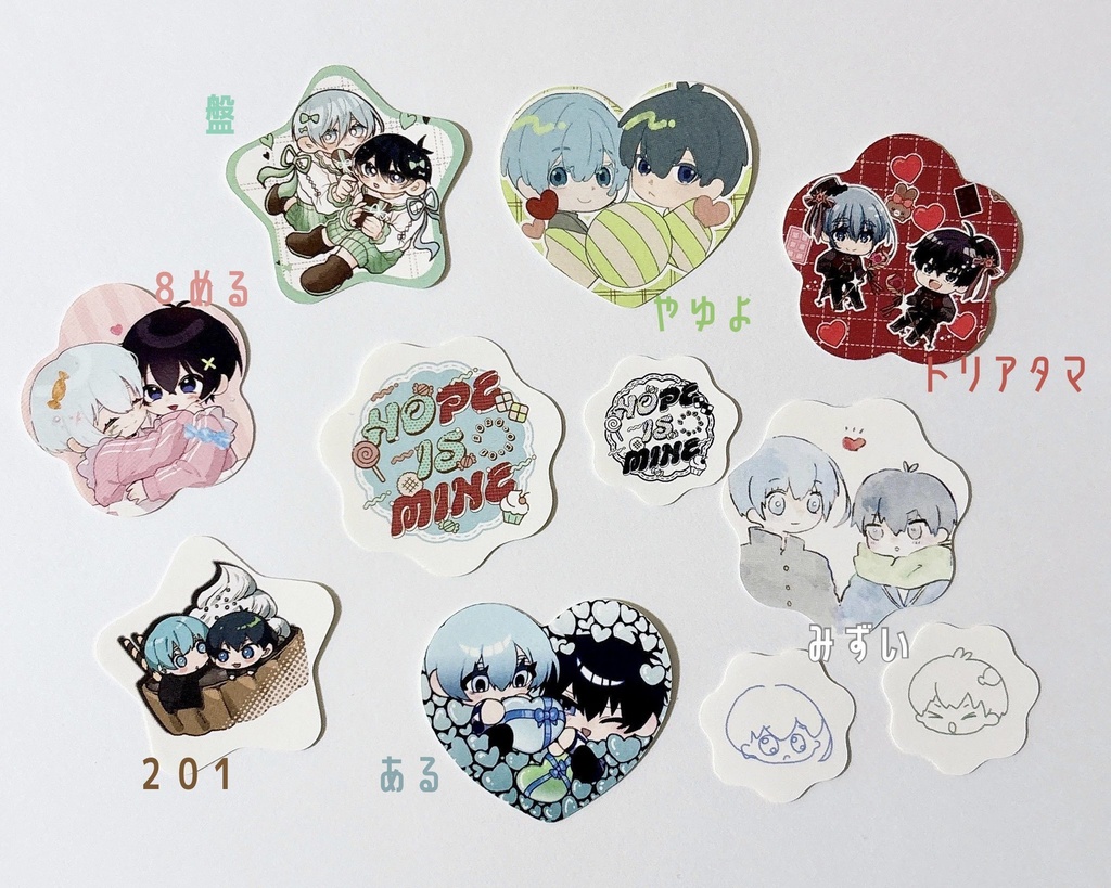 hoisオンリー記念 フレークシールセット