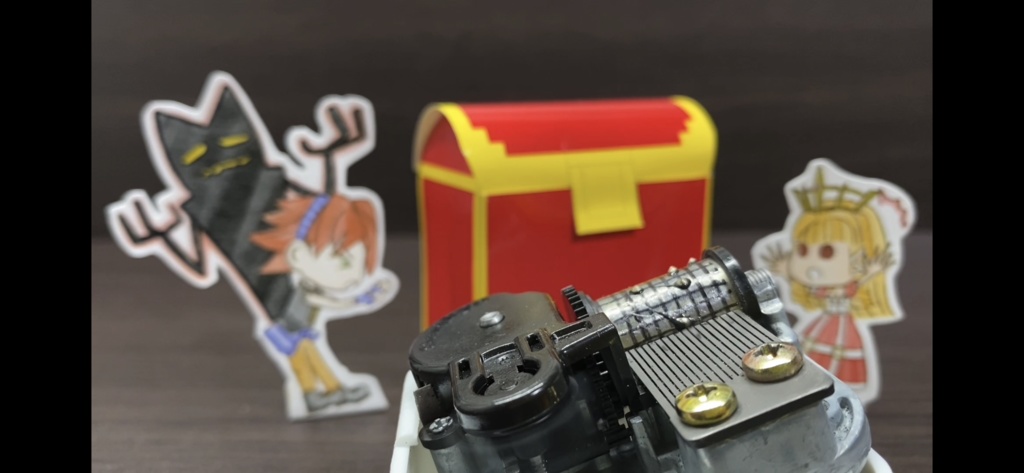 「ボク魔を現実世界へ 自作オルゴール ピンクの影の作り方」と付録の画像ファイル