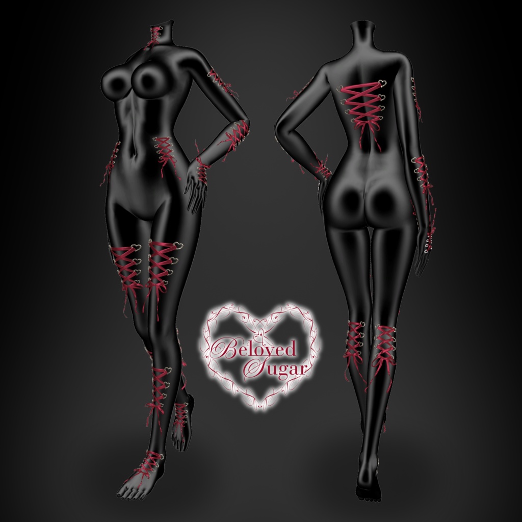 【7アバター対応】Veil de Félicité ー ヴェイル・ド・フェシリテ ー【CorsetRibbon】