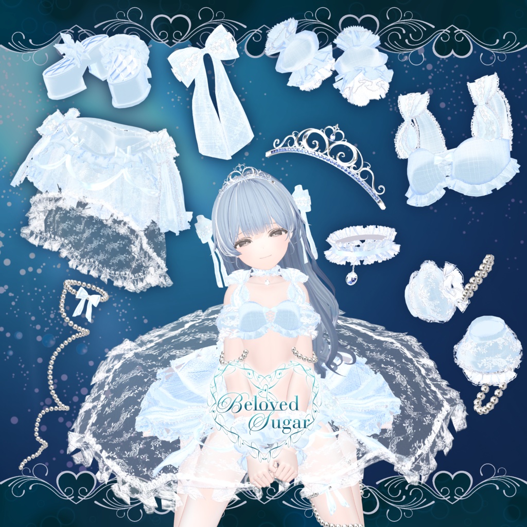 🎁✨大感謝祭永久セール"最大30%OFF"✨🎁【10アバター対応】Écume de Mariée - エキューム・ドゥ・マリエ -【Costume】