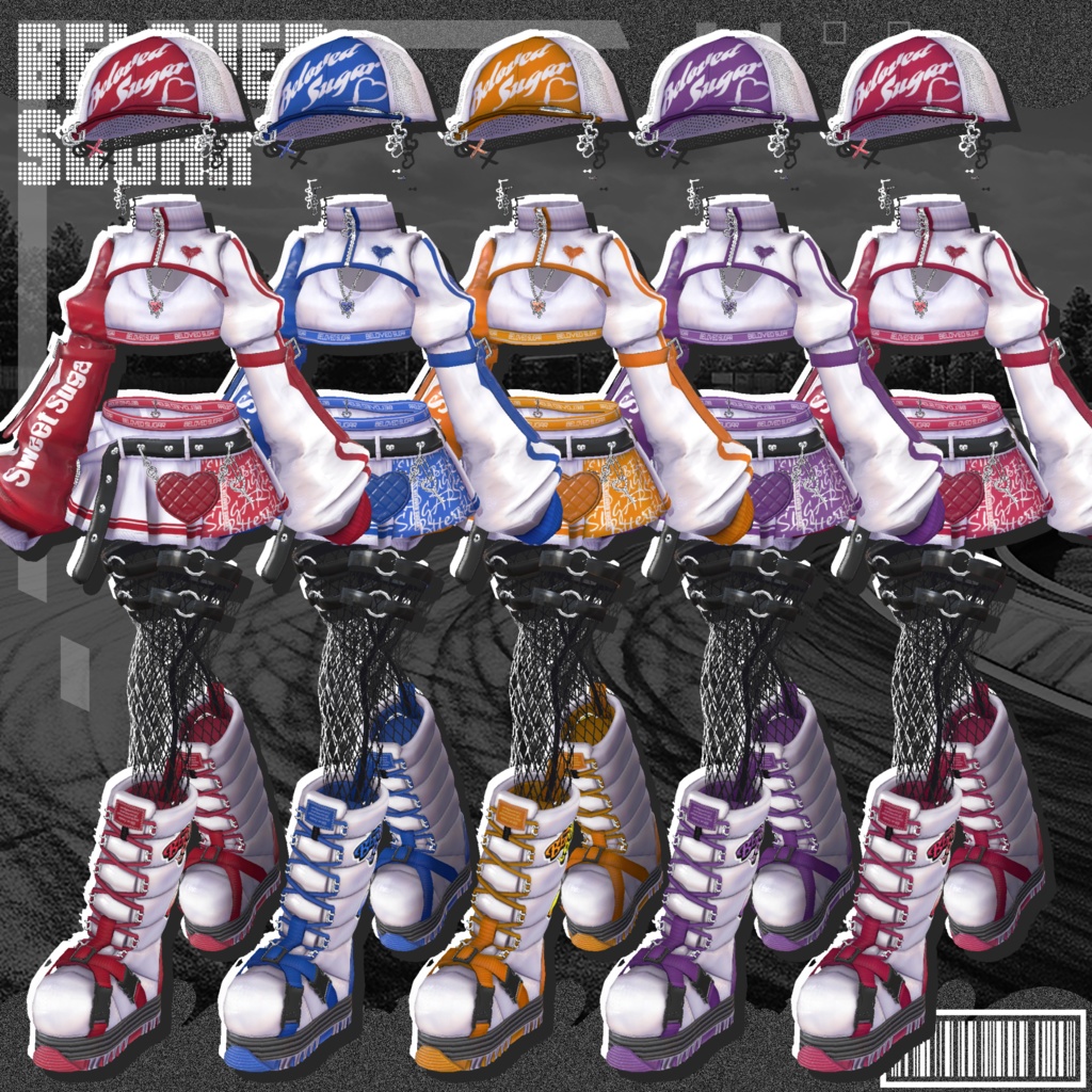 ❣️販売記念セール"最大20%OFF"❣️🎁【15アバター対応】Pixel Sugar - ピクセル・シュガー【Costume】