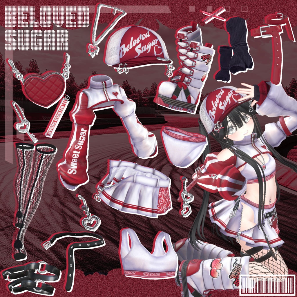 ❣️販売記念セール"最大20%OFF"❣️🎁【15アバター対応】Pixel Sugar - ピクセル・シュガー【Costume】