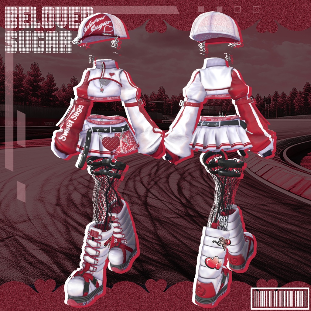 ❣️販売記念セール"最大20%OFF"❣️🎁【15アバター対応】Pixel Sugar - ピクセル・シュガー【Costume】