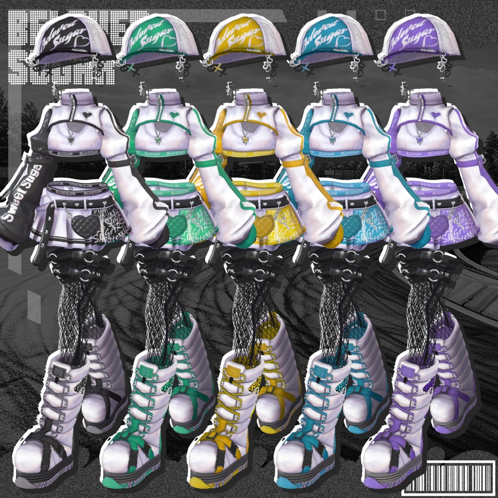 ❣️販売記念セール"最大20%OFF"❣️🎁【15アバター対応】Pixel Sugar - ピクセル・シュガー【Costume】