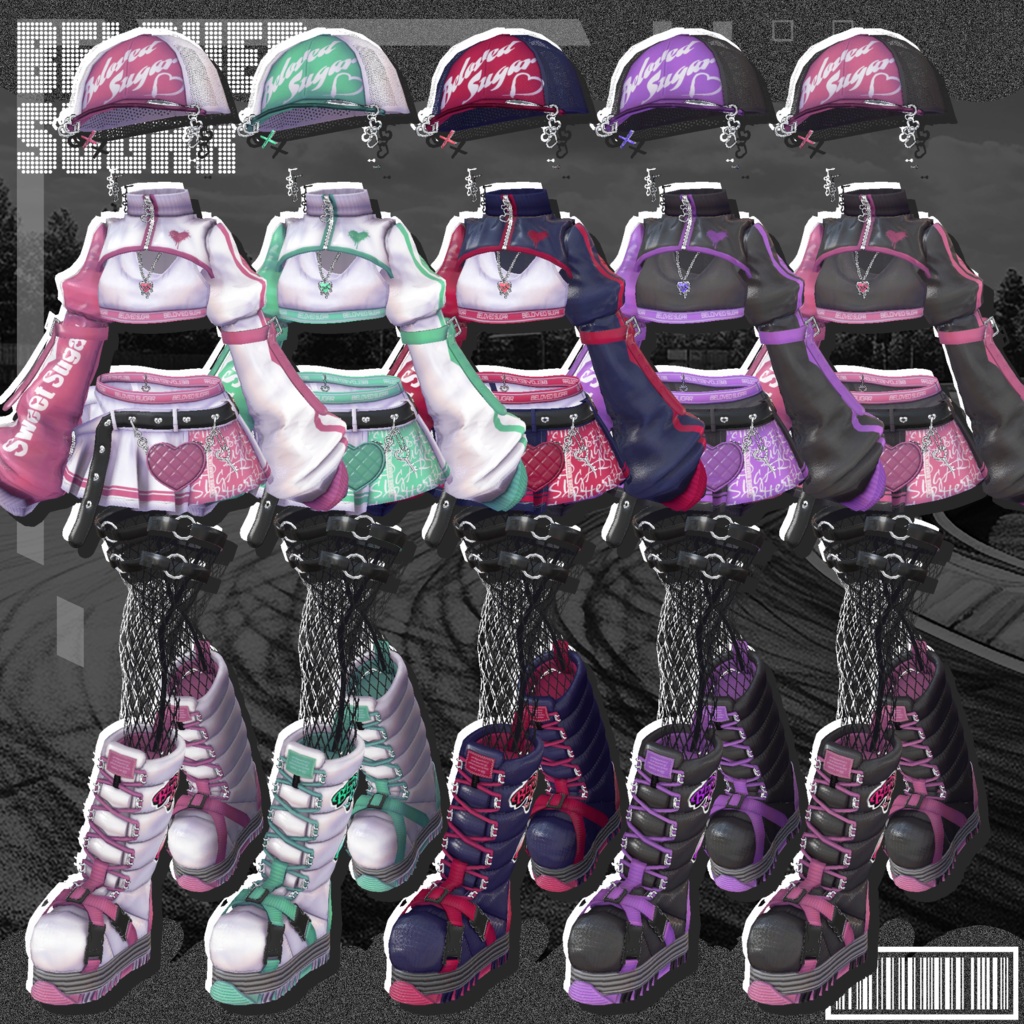 ❣️販売記念セール"最大20%OFF"❣️🎁【15アバター対応】Pixel Sugar - ピクセル・シュガー【Costume】