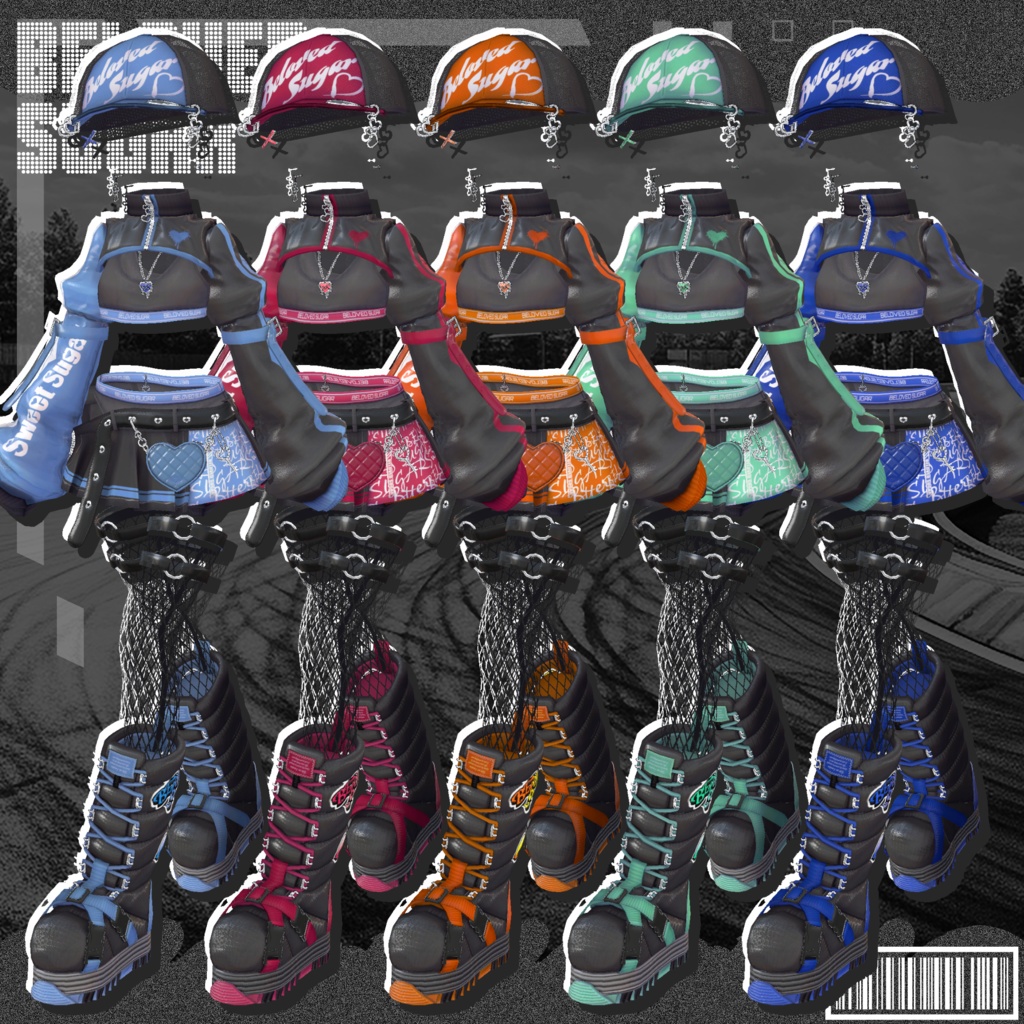 ❣️販売記念セール"最大20%OFF"❣️🎁【15アバター対応】Pixel Sugar - ピクセル・シュガー【Costume】