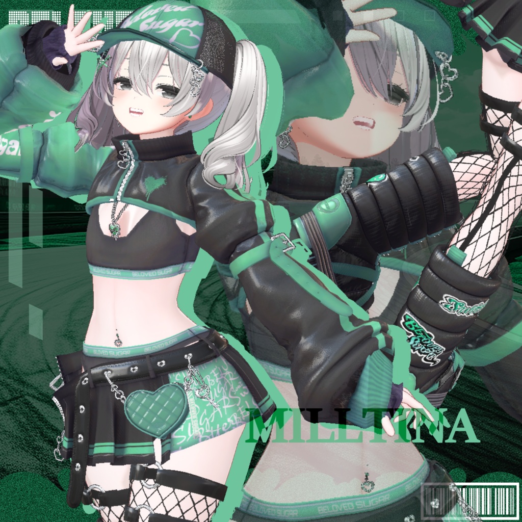 ❣️販売記念セール"最大20%OFF"❣️🎁【15アバター対応】Pixel Sugar - ピクセル・シュガー【Costume】