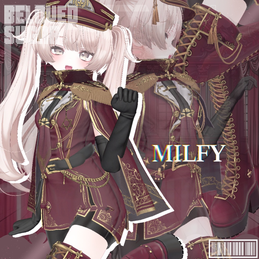 ❣️販売記念セール"最大20%OFF"❣️🎁【15アバター対応】Noir Parade - ノワール・パレード ー【Costume】