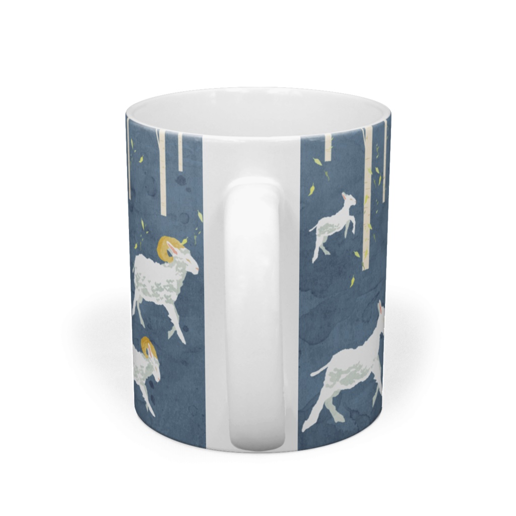 羊の群れ〈白樺メリーゴーランド〉青