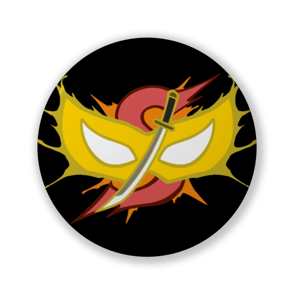 ショーンシンボル缶バッジ2024(黒)