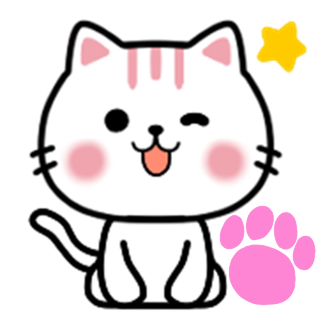 Cute Stylish Cat Nekunya'sキッズTシャツ_©reliask