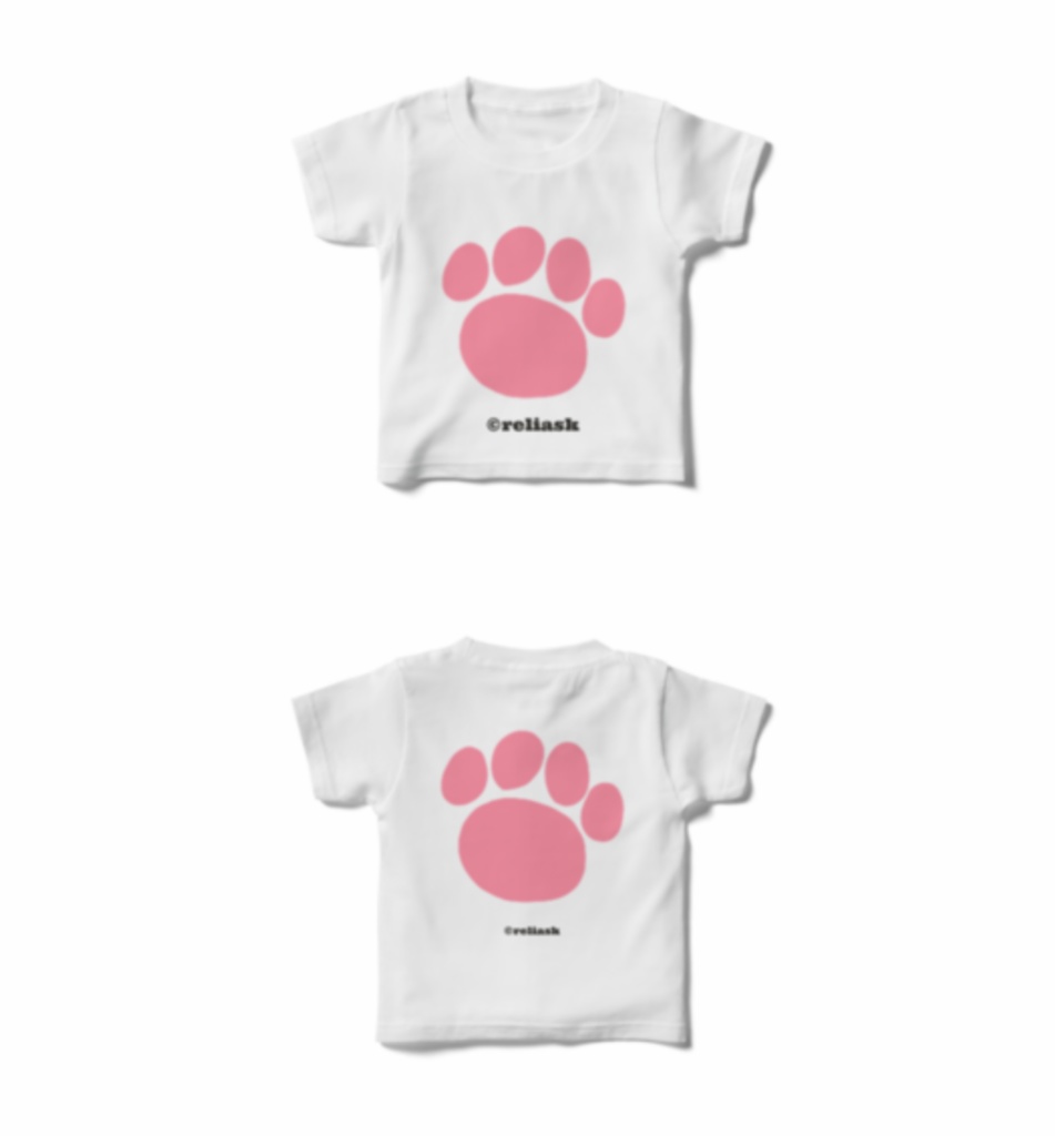 Cute Stylish Cat Nekunya's両面キッズTシャツ_©reliask