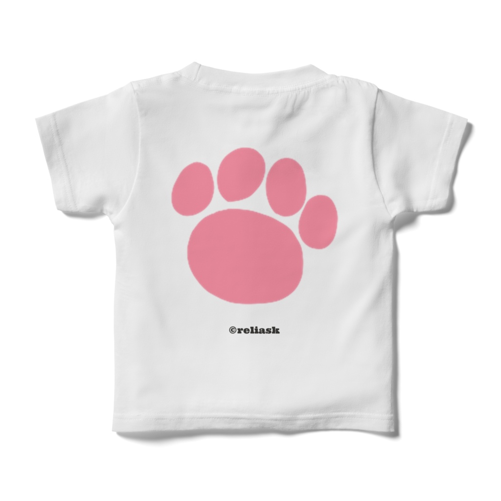 Cute Stylish Cat Nekunya's両面キッズTシャツ_©reliask