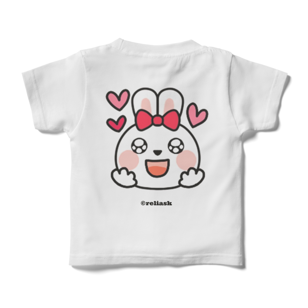 Cute Stylish Rabbita Pastel 両面キッズTシャツ_©reliask