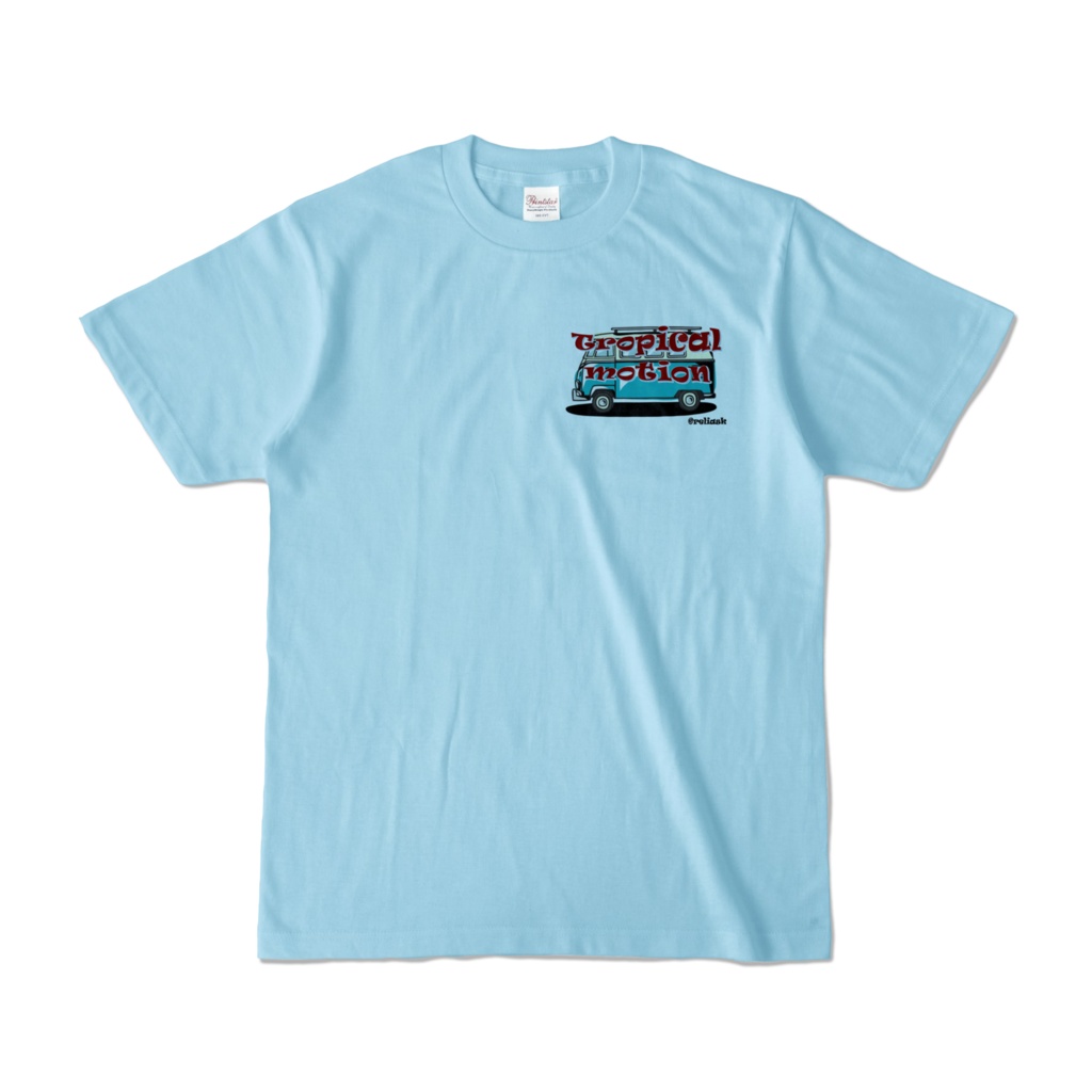 Tropical_motion_©reliask_Tシャツ_ライトブルー
