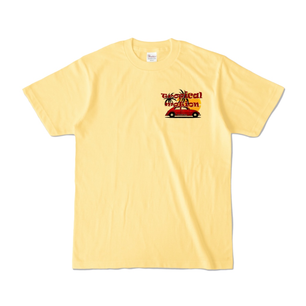 Tropical_motion_©reliask_Tシャツ_ライトイエロー
