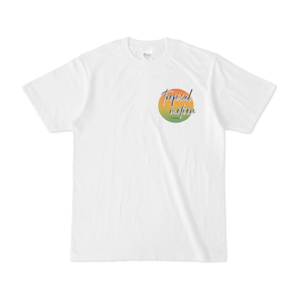 Tropical_motion_〇レインボーTシャツ・ホワイト