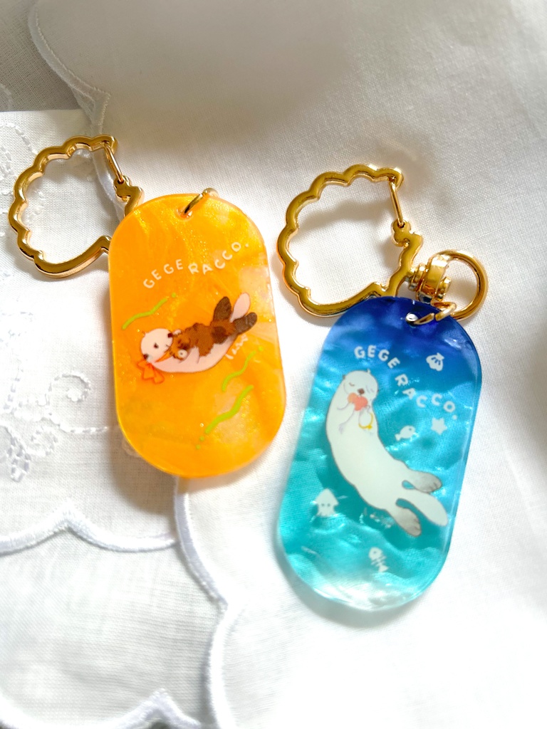 春コミ新刊とタグ風アクリルキーホルダー