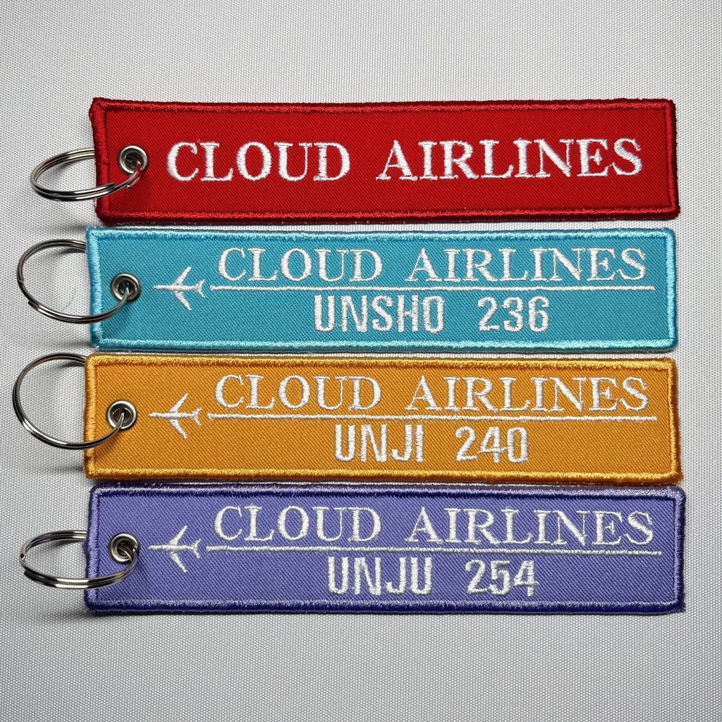 刺繍フライトタグ(雲生/雲次/雲重/CLOUD AIRLINES)