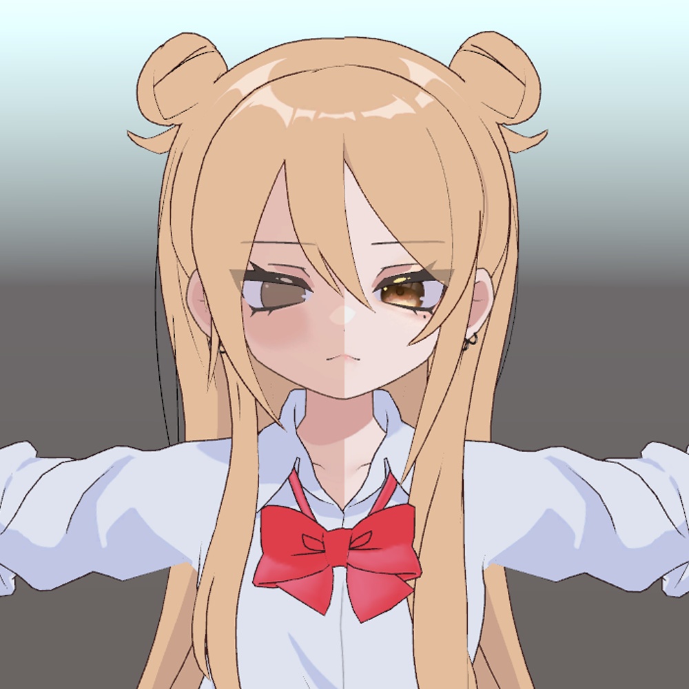 【Make up】sunset & vivichai & orengemake【目&肌テクスチャ】