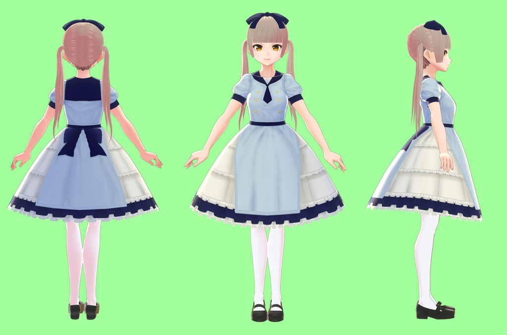 【VRoid用】セーラー服 ロリータ