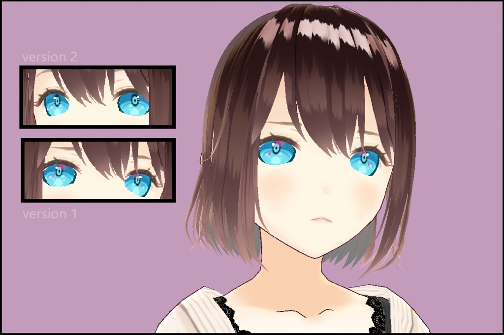 Blue eyes iris for Vroid (2 versions available)