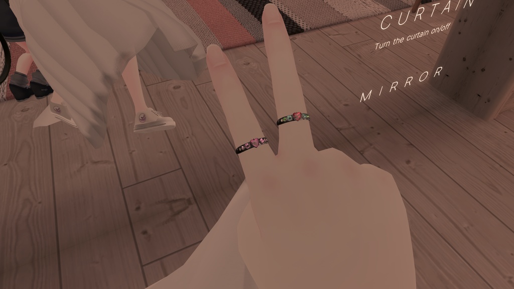 【VRChat】anko_ring1【10種宝石マテリアル付】