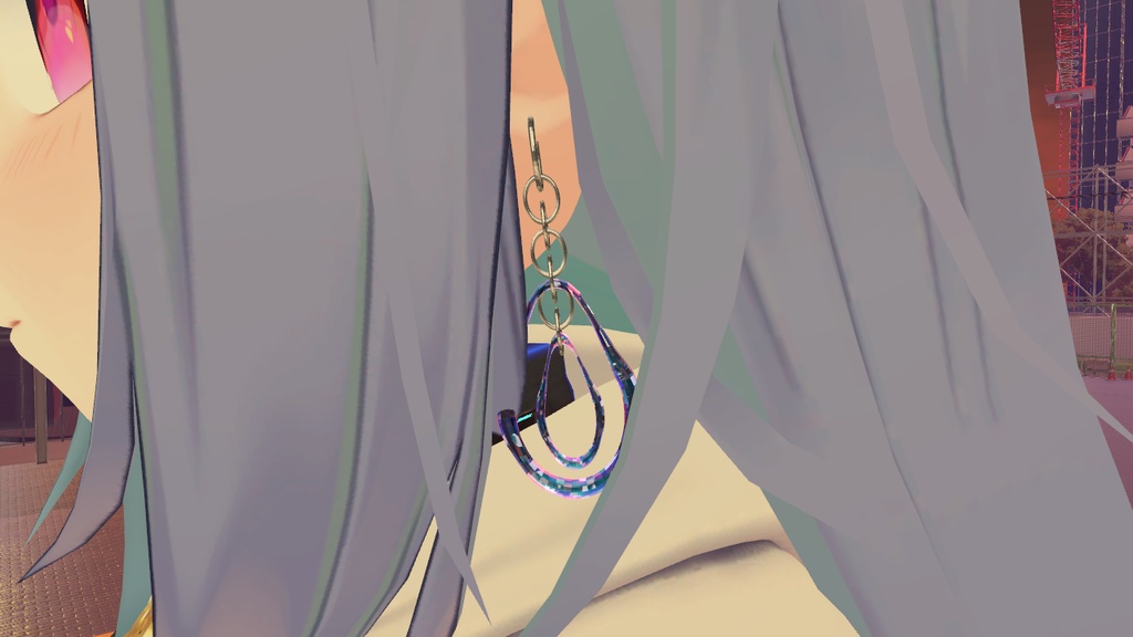 【VRChat】anko_earring1【9種付】