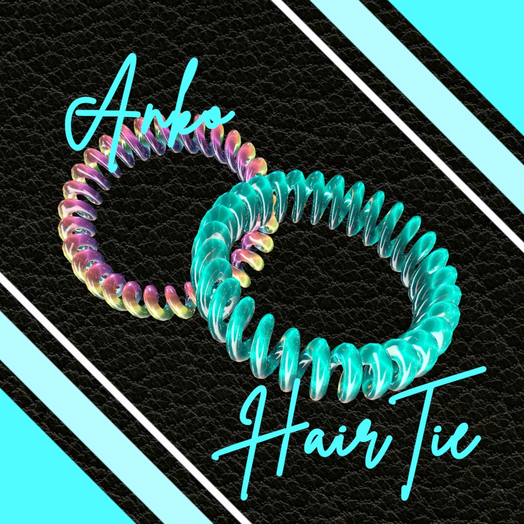 【VRChat】anko_hairtie【3種付】