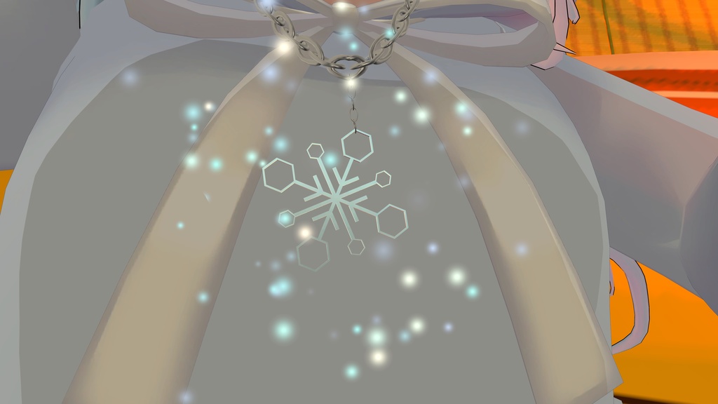 【VRChat】snow_necklace【particle付】
