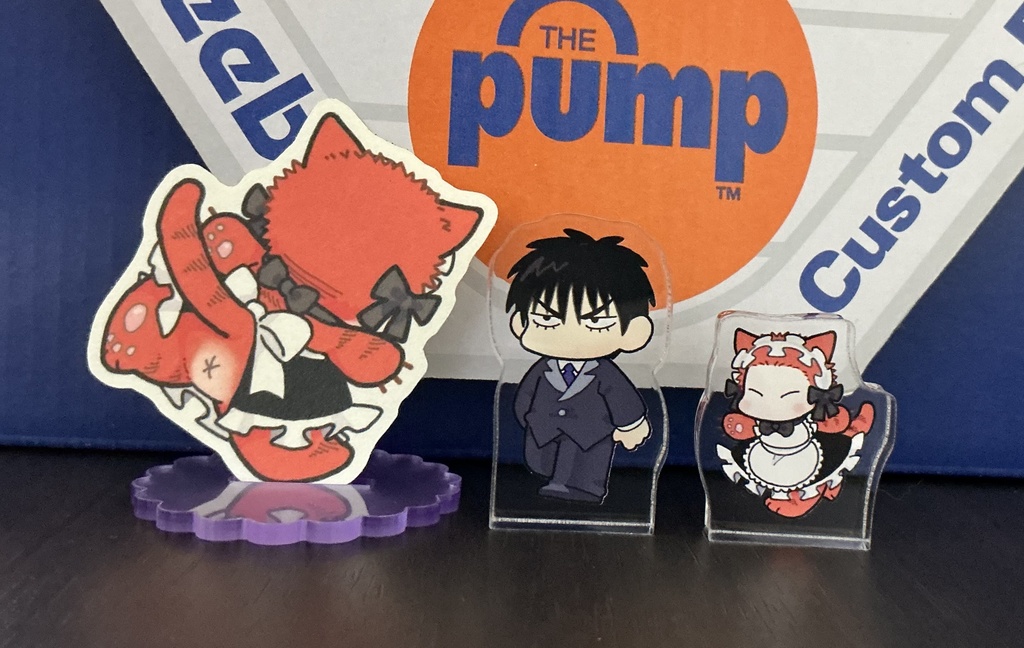 とら道&主人 自立アクリルフィギュアセット