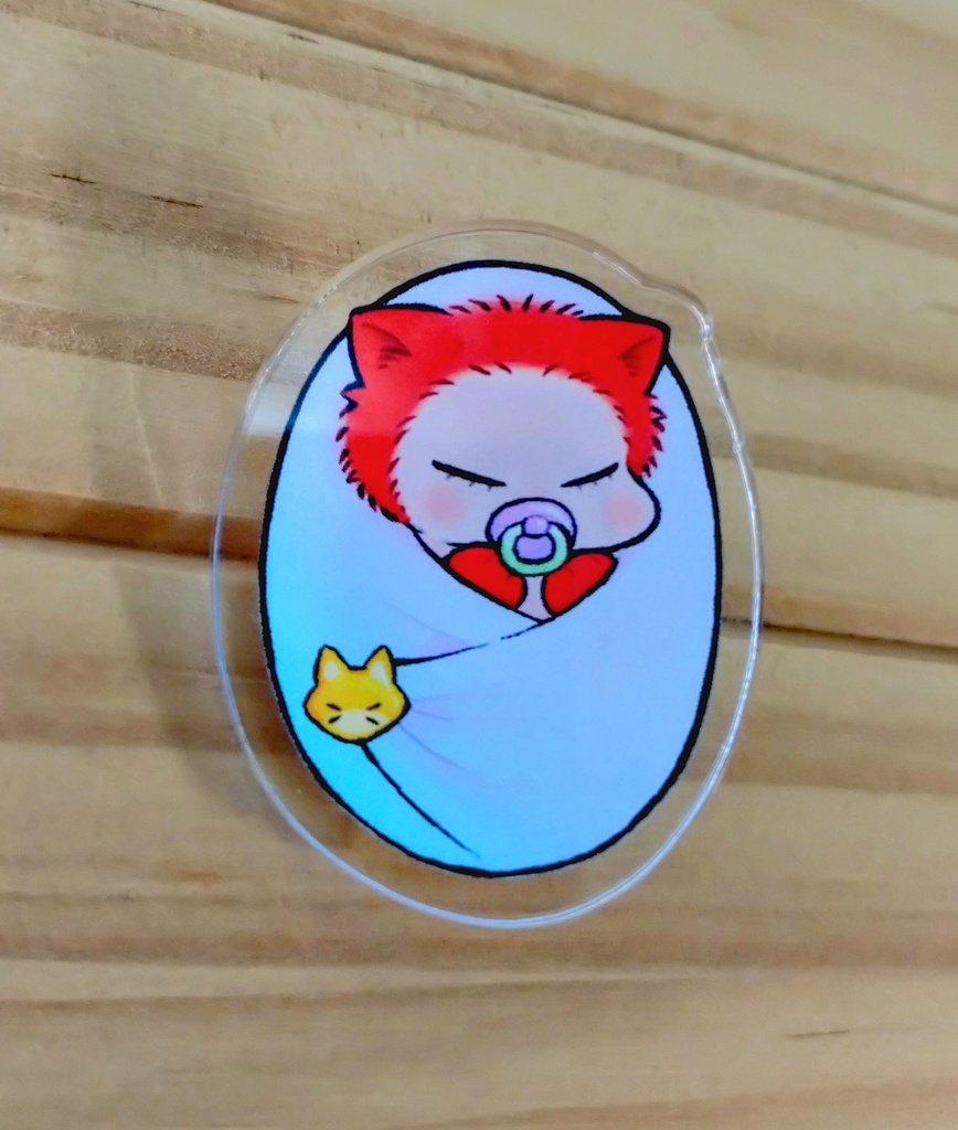 赤子とらみちピンバッジ（遺伝）